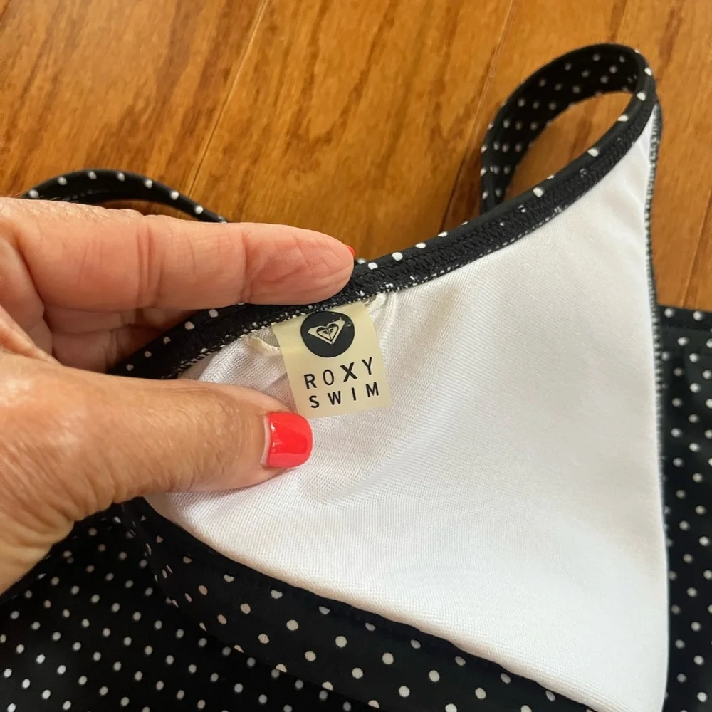 ROXY Black Polka Dot Bikini - Picture 5 of 6